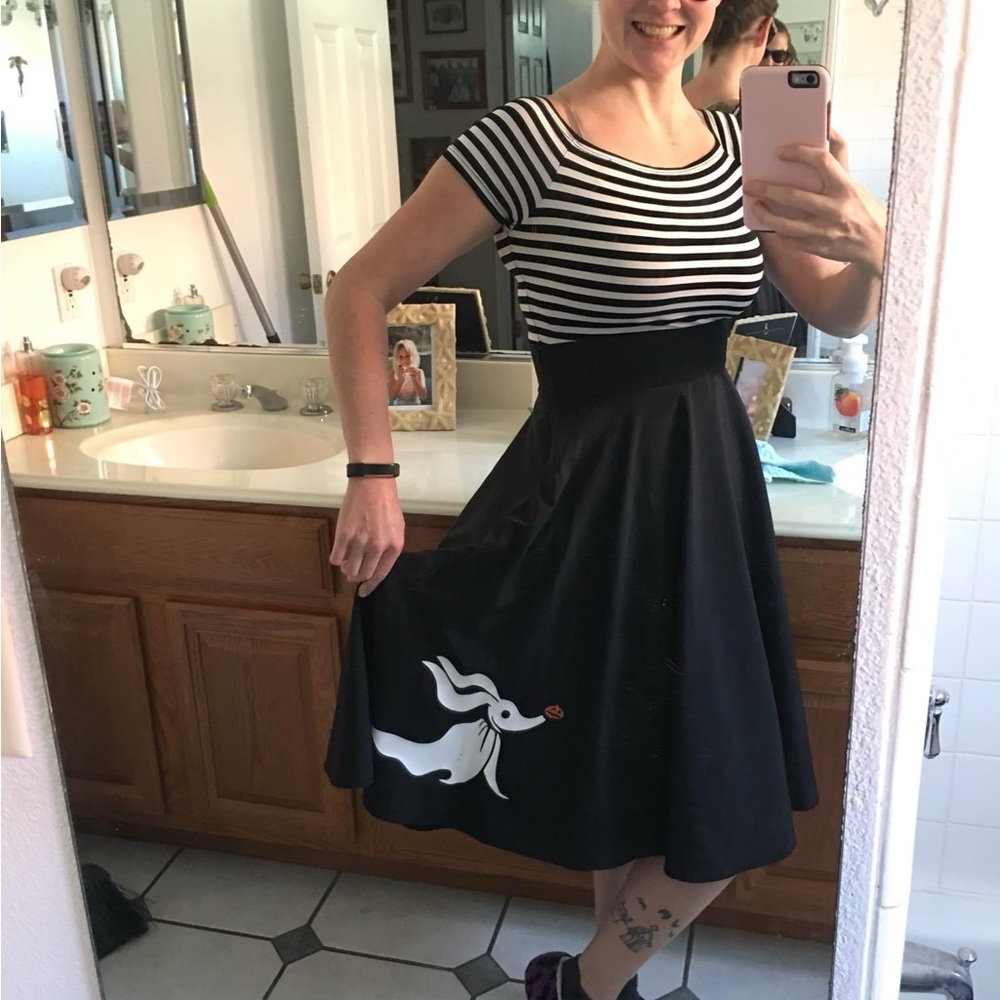 One of a kind Nightmare before Christman poodle skirt